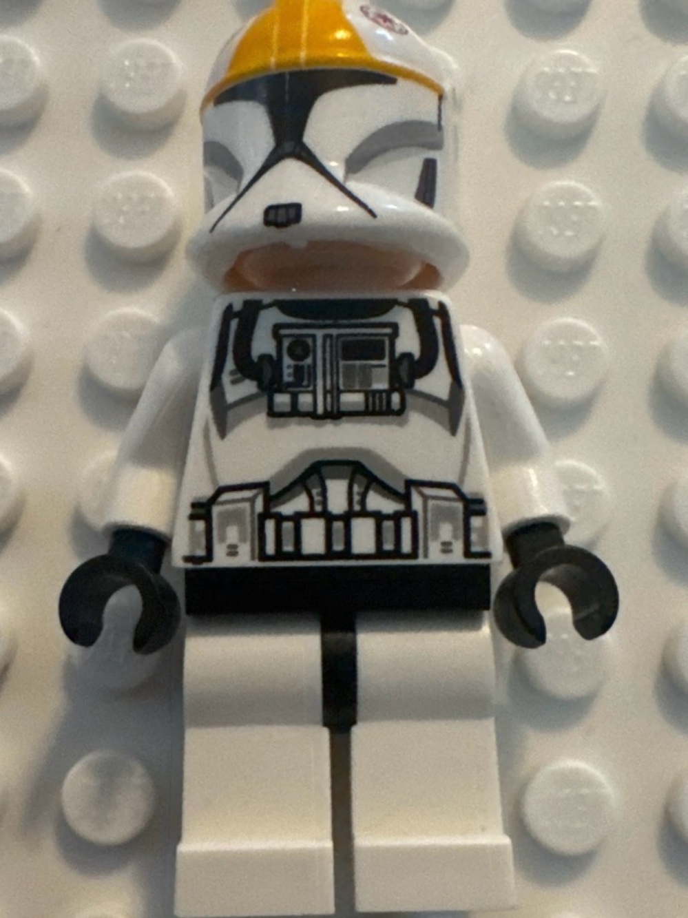 LEGO Clone Trooper Pilot (Phase 1) - Bright Light Orange Markings, Scowl sw0491